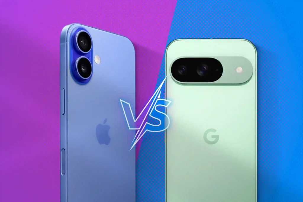 iPhone 16 vs Google Pixel 9 – Full Comparison of Features & Performance iPhone 16 vs Google Pixel 9